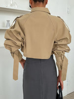 Irina High-Fashion Short Trench Coat