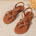 Julia Spring Woven Flat Sandals