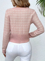 Elisa Fashionable Short Tweed Cardigan
