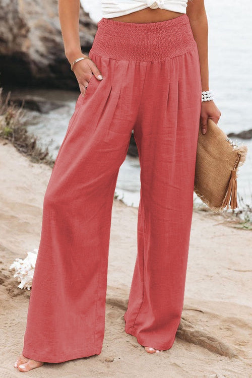 Johanna High-Waist Wide-Leg Pants
