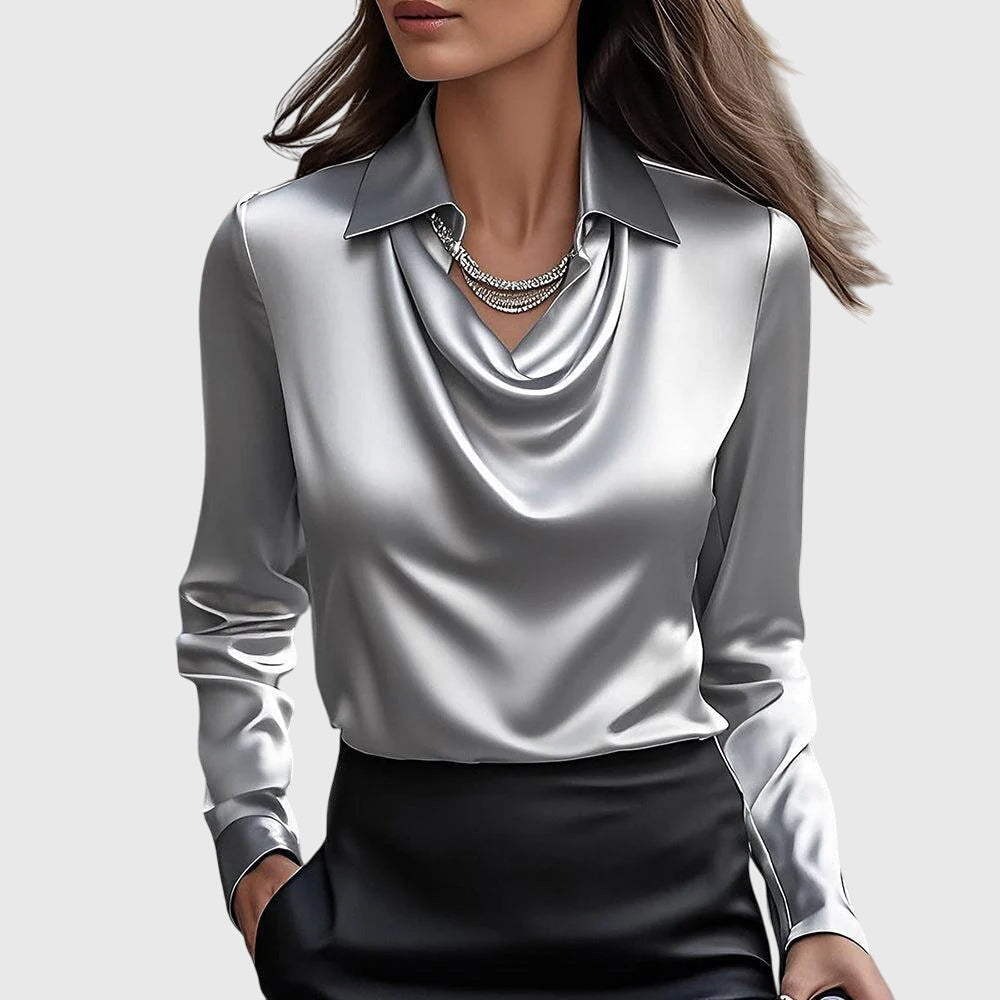 Emma Cowl Neck Long Sleeve Top
