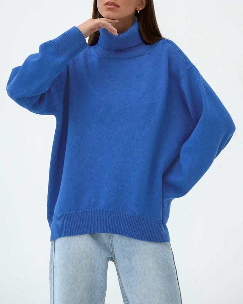 Claudia Oversize High-Neck Casual Sweater