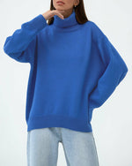 Claudia Oversize High-Neck Casual Sweater
