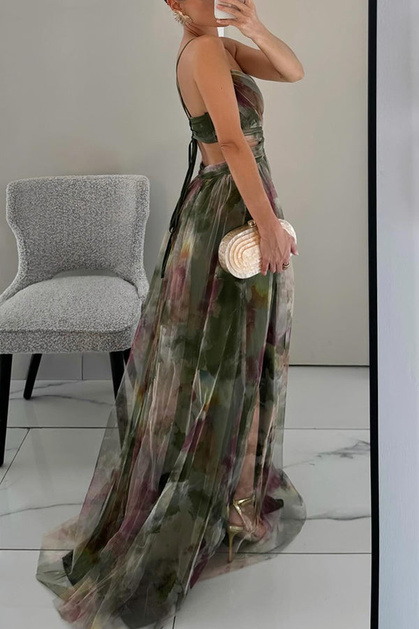 Selina Pleated Maxi Dress
