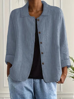 Hanna Lightweight Button-Front Jacket