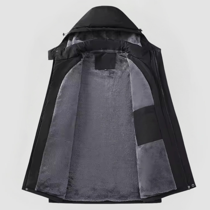 Hendrik Hooded Zip-Up Winter Jacket