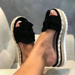 Nadine Bow Slip-On Sandals