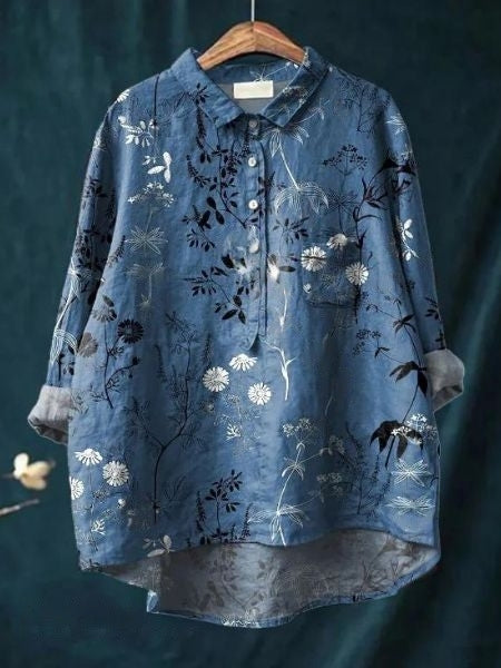 Monette | Floral Blouse, women's blouse – view 8