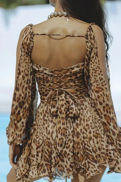 Sabine Puff Sleeve Summer Mini Dress