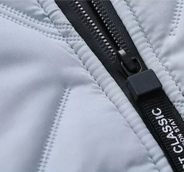 Theo Quilted Jacket with Stand Collar