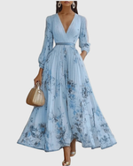 Isabella Sleeveless Pleated Floral Midi Dress