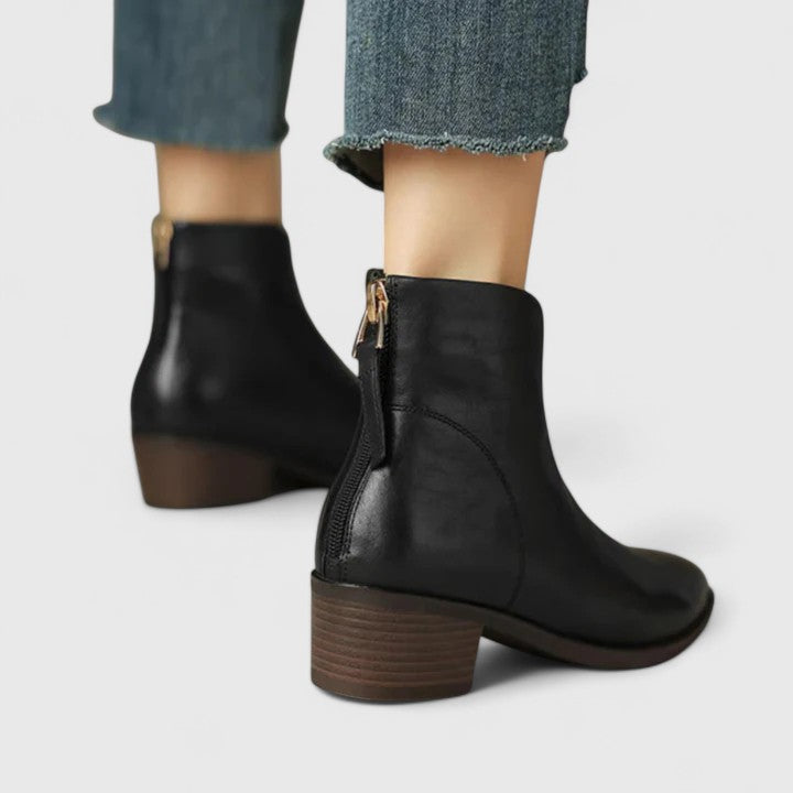 Nicole Block Heel Ankle Boots