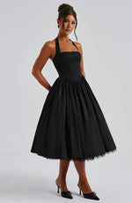 Lydia Halter Midi Wedding Guest Dress