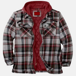 Erich Casual Warm Plaid Button Jacket