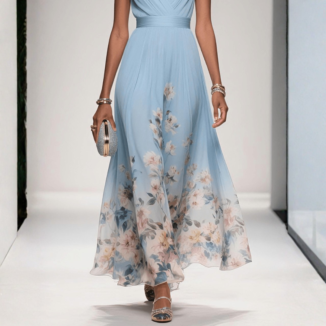Britta Floral Maxi Dress for Wedding Guests