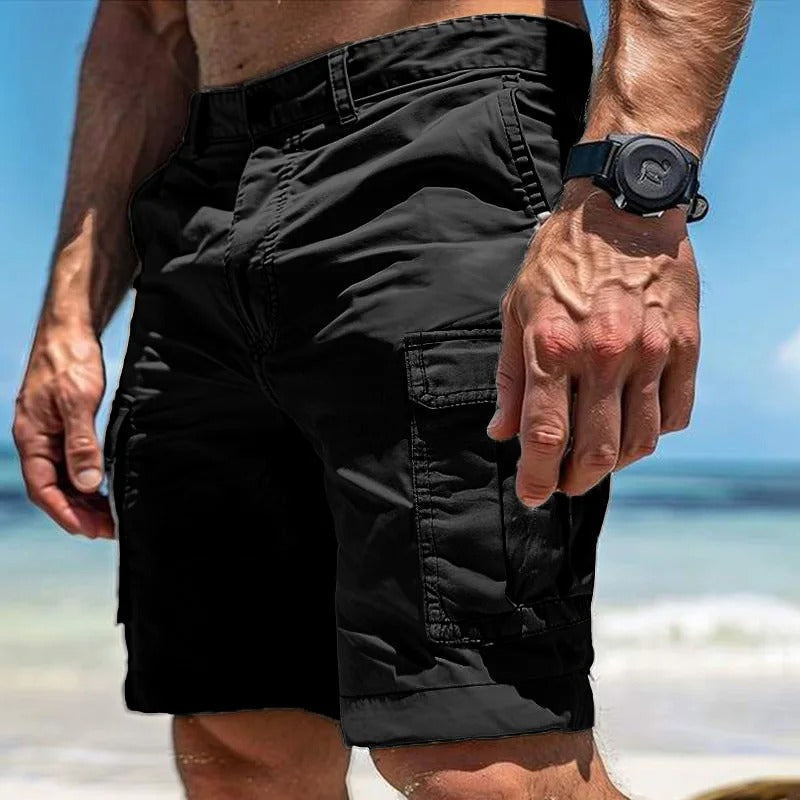 Fabian Straight-Fit Cargo Shorts with Side Pockets