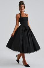 Lydia Halter Midi Wedding Guest Dress