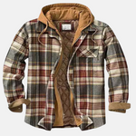 Erich Casual Warm Plaid Button Jacket