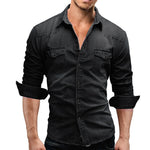 Erich Casual Button-Front Pocket Shirt