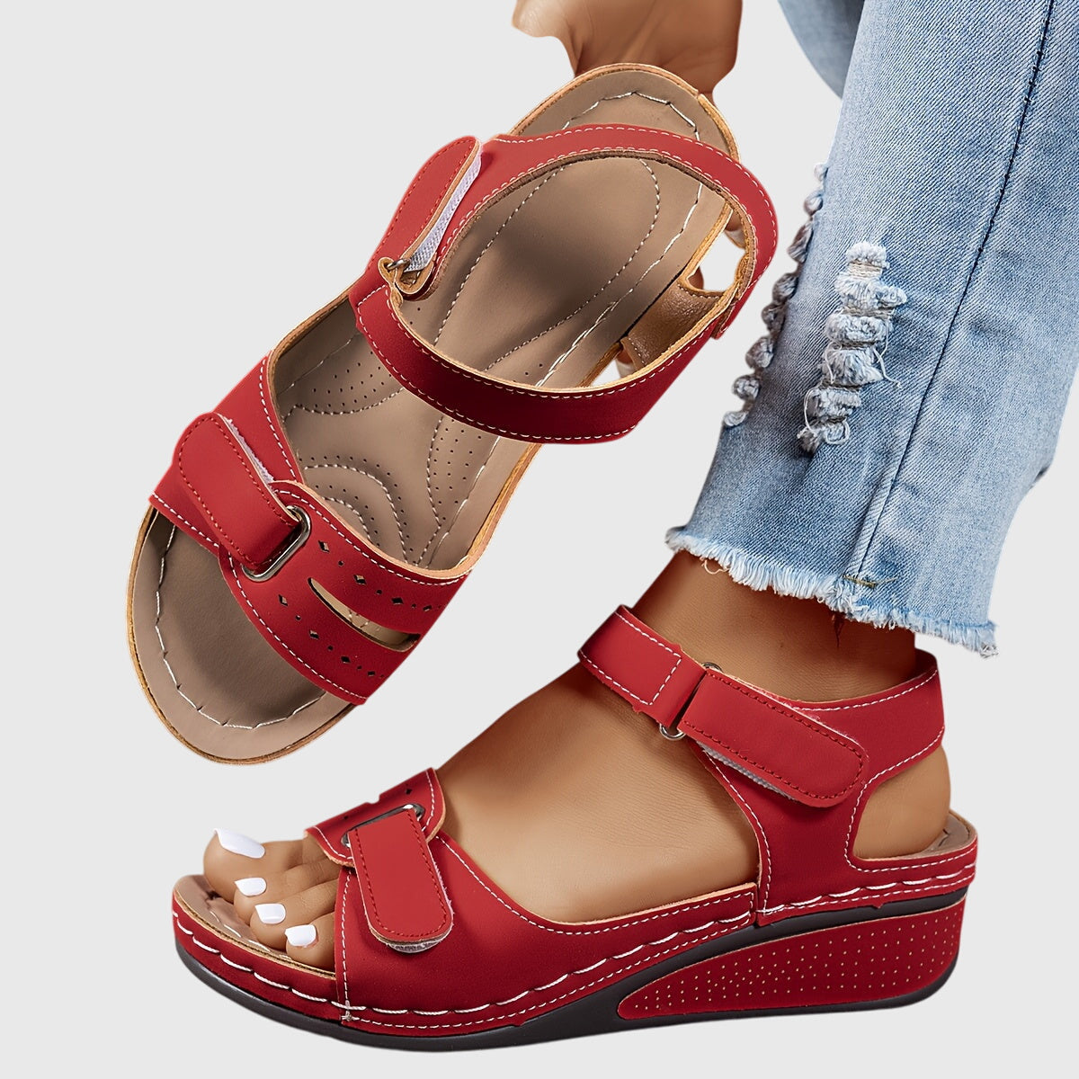 Crystal | Comfortable Flat Sandals
