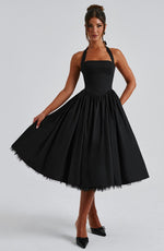 Lydia Halter Midi Wedding Guest Dress