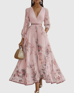 Isabella Sleeveless Pleated Floral Midi Dress