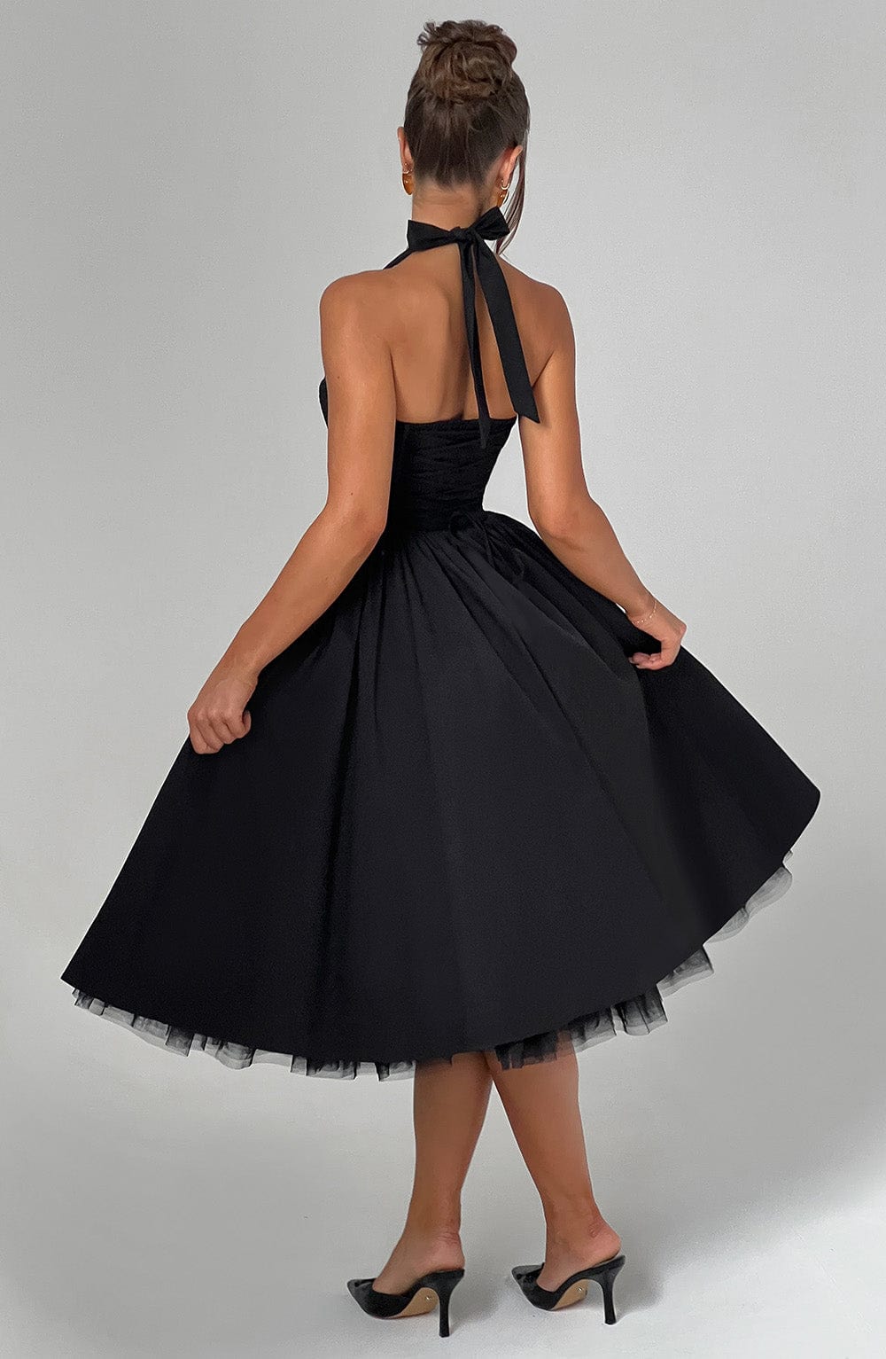 Lydia Halter Midi Wedding Guest Dress