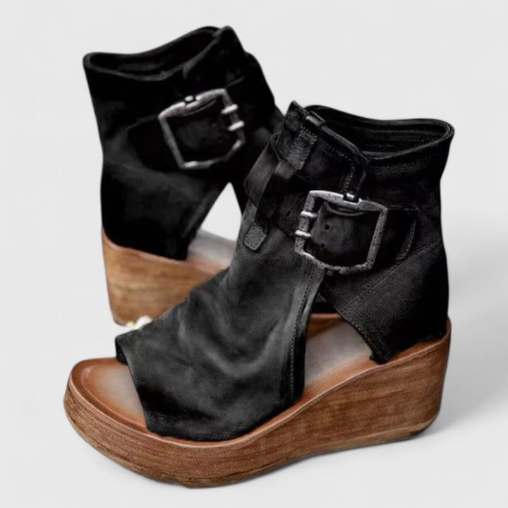Jess | Wedge Sandals with Ankle Strap