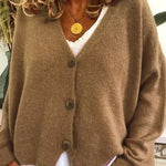 Birgit V-Neck Button Front Cardigan