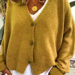 Birgit V-Neck Button Front Cardigan