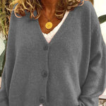 Birgit V-Neck Button Front Cardigan
