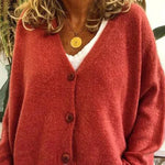 Birgit V-Neck Button Front Cardigan