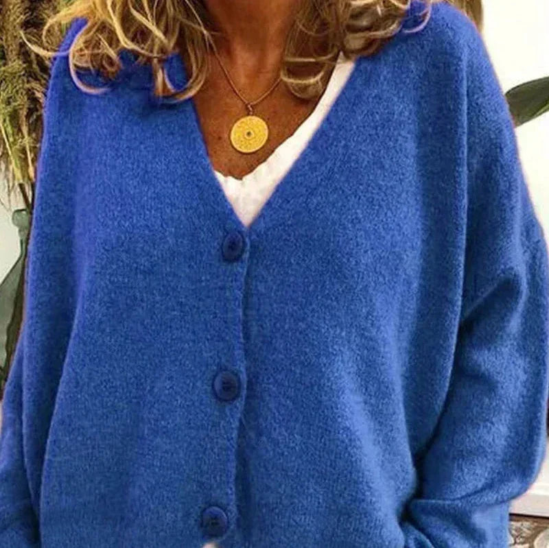 Birgit V-Neck Button Front Cardigan