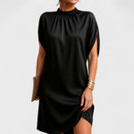 Natascha High-Neck Relaxed Mini Dress