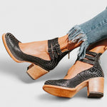 Janelis | Elegant Block Heel Pumps