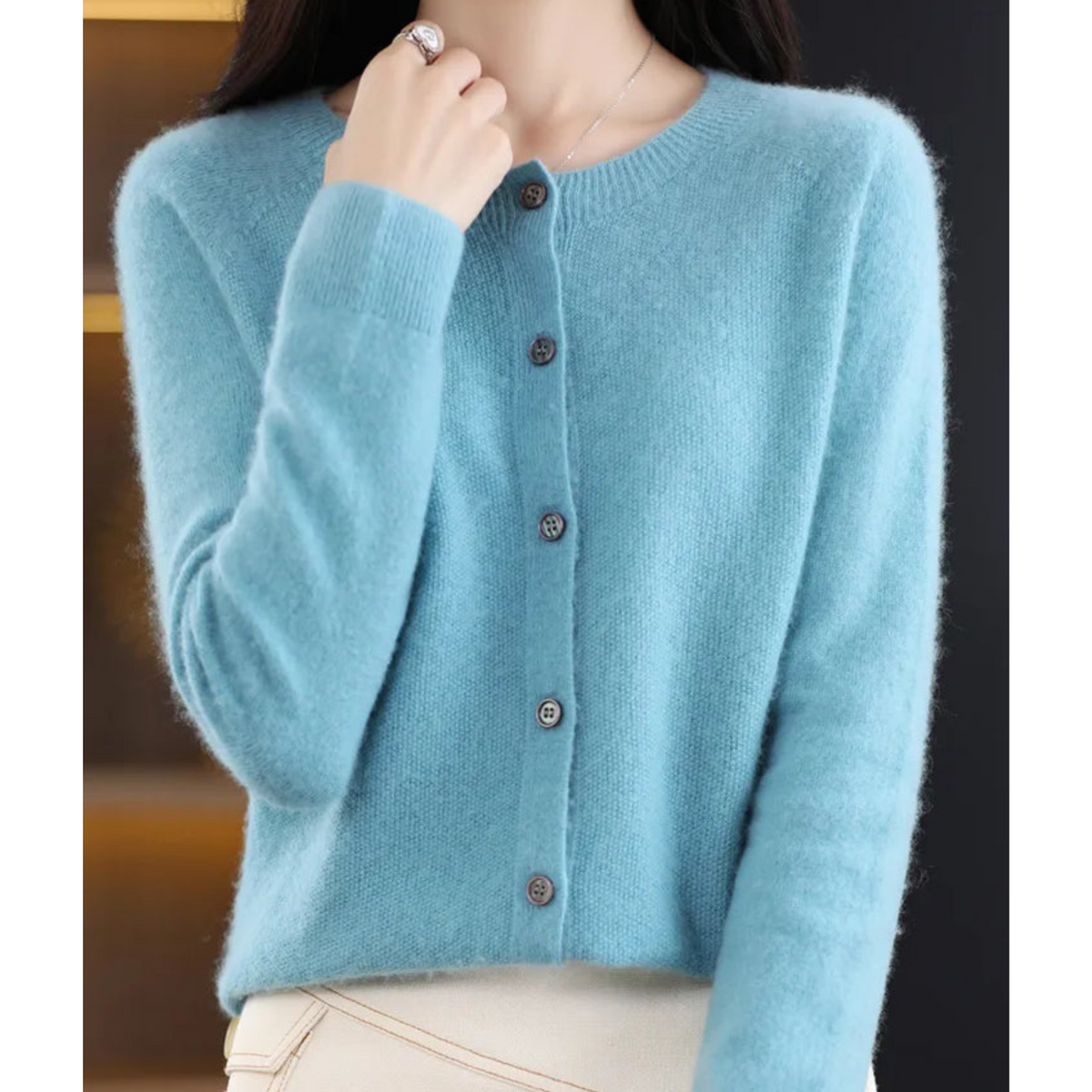 Katharina Classic Button-Front Cardigan