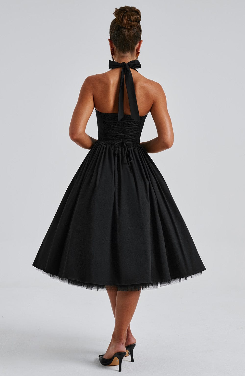 Lydia Halter Midi Wedding Guest Dress
