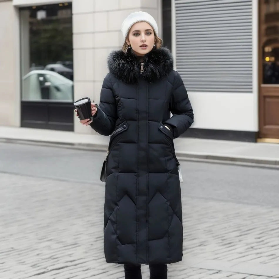 Katharina Long Quilted Down Coat