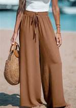 Doris Tie-Waist Wide-Leg Palazzo Pants