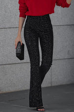 Karin Sequin Bell-Bottom Pants