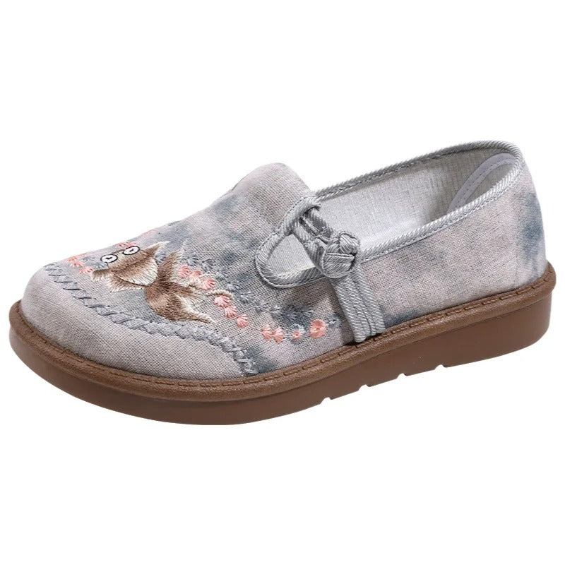 Marie Beaded Floral Embroidered Loafers