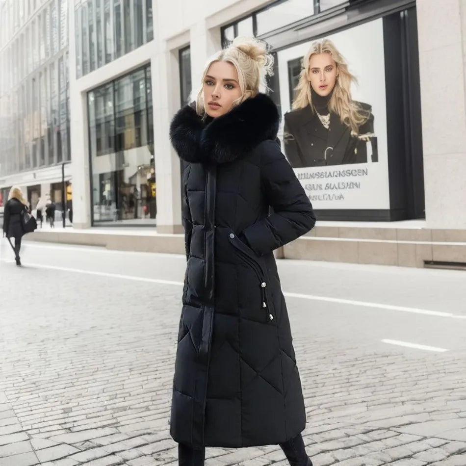 Katharina Long Quilted Down Coat