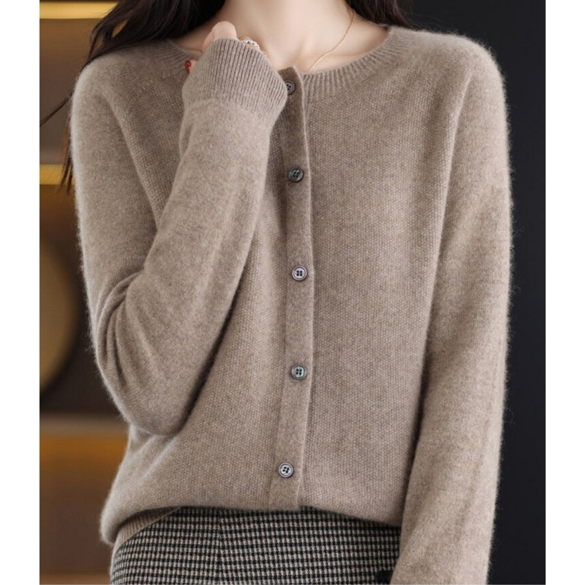 Katharina Classic Button-Front Cardigan