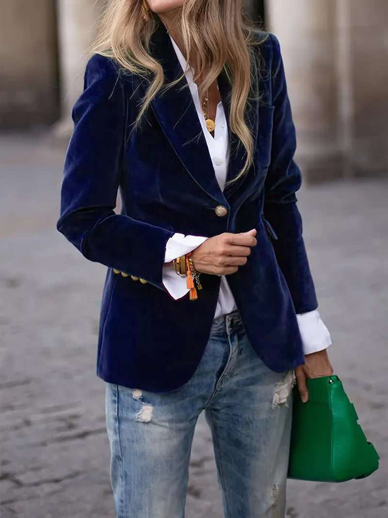 Sabina Classic One-Button Blazer