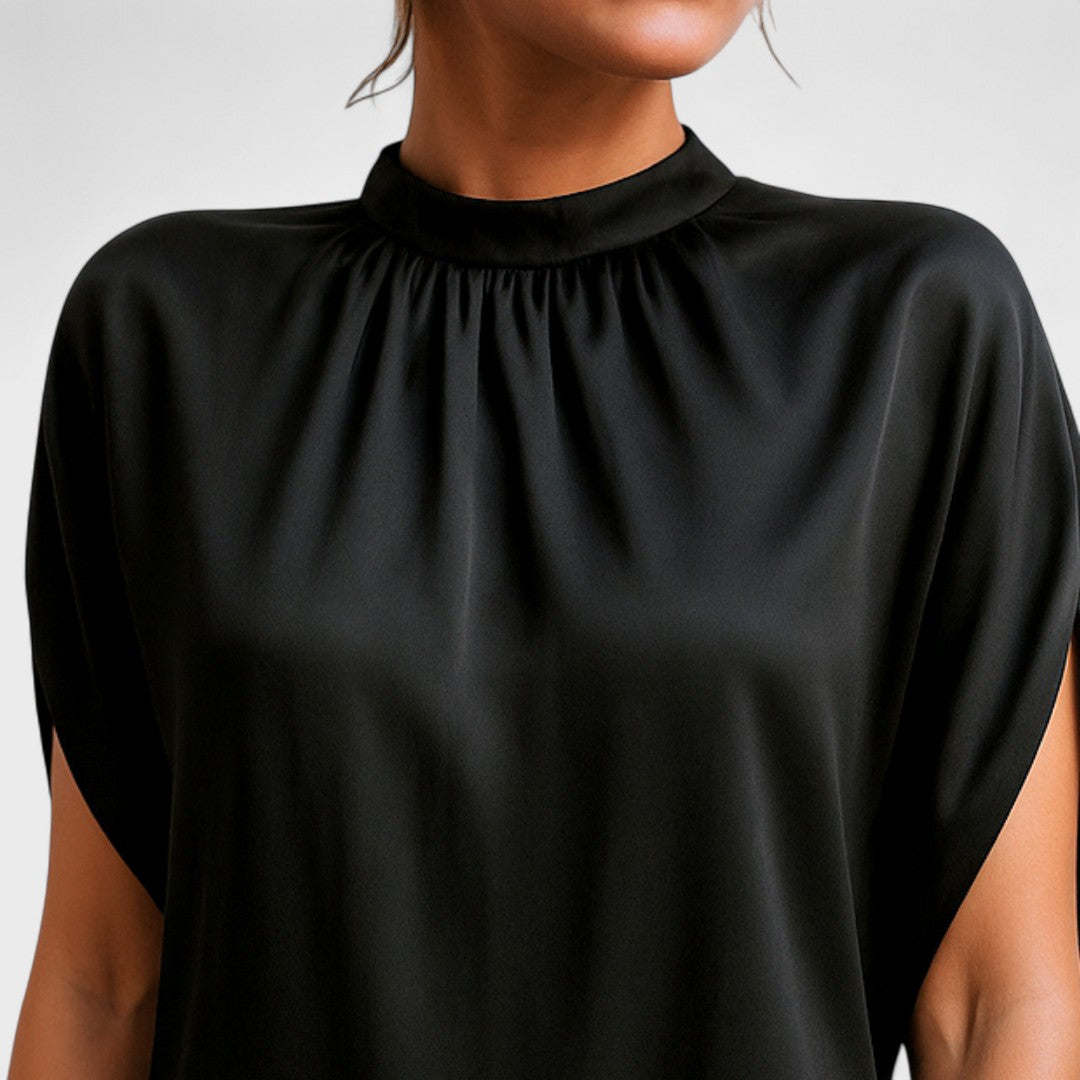 Natascha High-Neck Relaxed Mini Dress