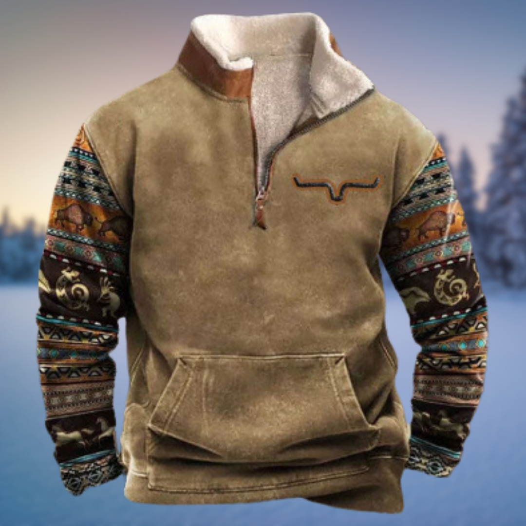 Emil Casual Half-Zip Winter Sweater
