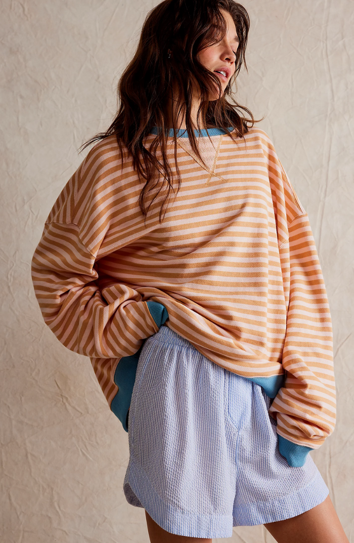 Anja Striped Crewneck Spring Sweater