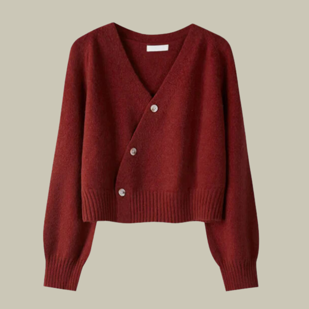 Marion Merino Wool V-Neck Cardigan