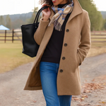 Helga Classic Button-Front Winter Coat