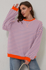 Anja Striped Crewneck Spring Sweater
